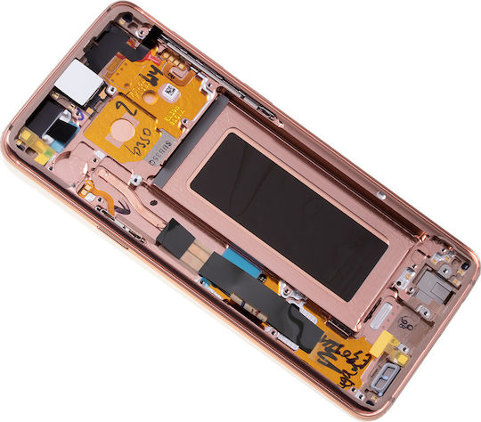 Samsung Οθόνη mit Touch-Mechanismus und Rahmen für Galaxy S9 (Gold)