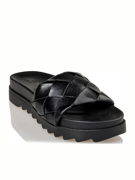 Envie Shoes Damen Flache Sandalen Flatforms in Schwarz Farbe