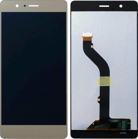 Екран със Сензорен Механизъм за Huawei P9 Lite (Златист)