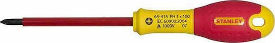 Stanley Șurubelniță Electricianului VDE 1000V Cruce Dimensiunea PH1x100mm Fatmax