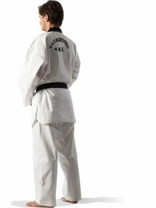Olympus Sport QD Ribbed Στολή Taekwondo Ενηλίκων/Παιδική Λευκή