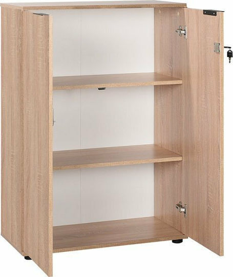 Ντουλάπι Γραφείου Ξύλινο με Κλειδαριά Sonoma 72x34x109cm