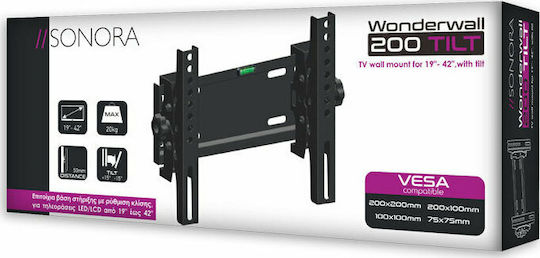 Sonora WonderWall 200 Tilt 230-0050 Wall TV Mount up to 42" and 20kg