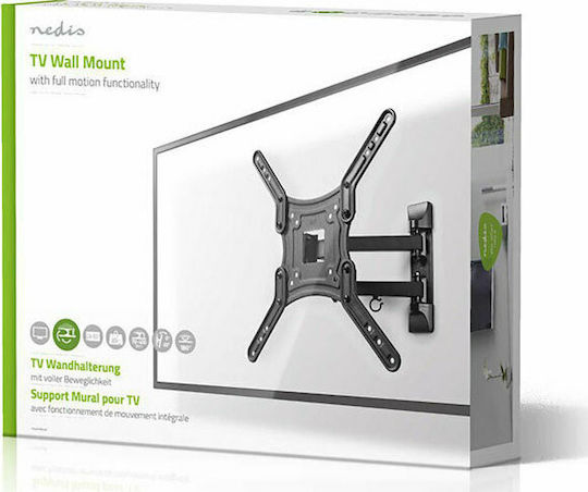 Nedis TVWM1530BK Wall TV Mount with Arm up to 55" and 30kg
