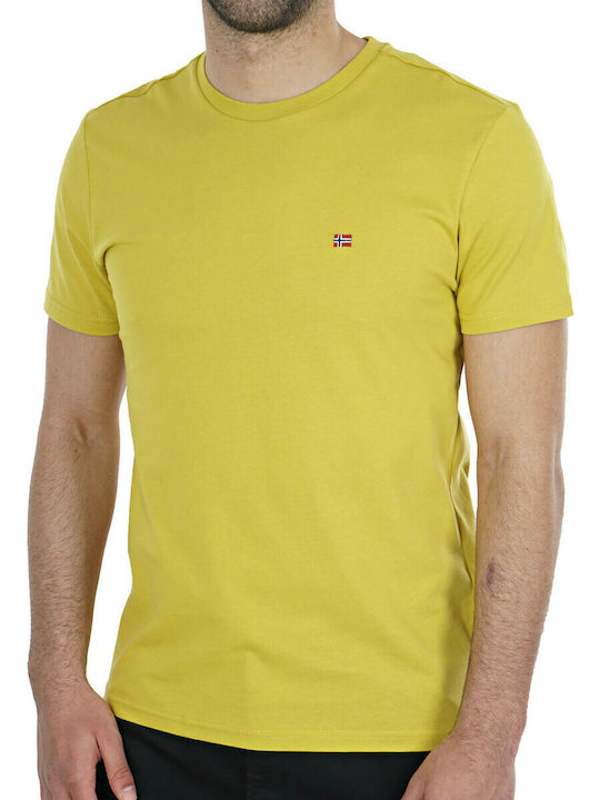 Napapijri Salis Men's Short Sleeve T-shirt Yellow