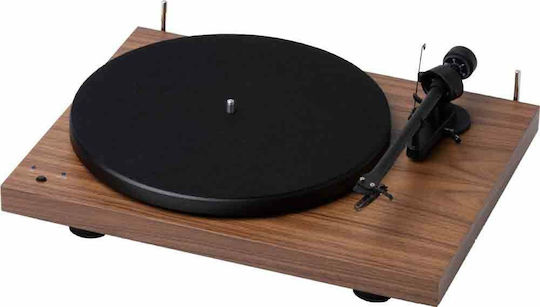 Pro-Ject Audio Debut III Record Master with Ortofon OM10 Turntables Brown