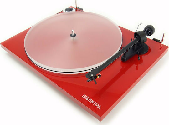 Pro-Ject Audio Essential III HP plus Ortofon OM 10E Грамофон Червен