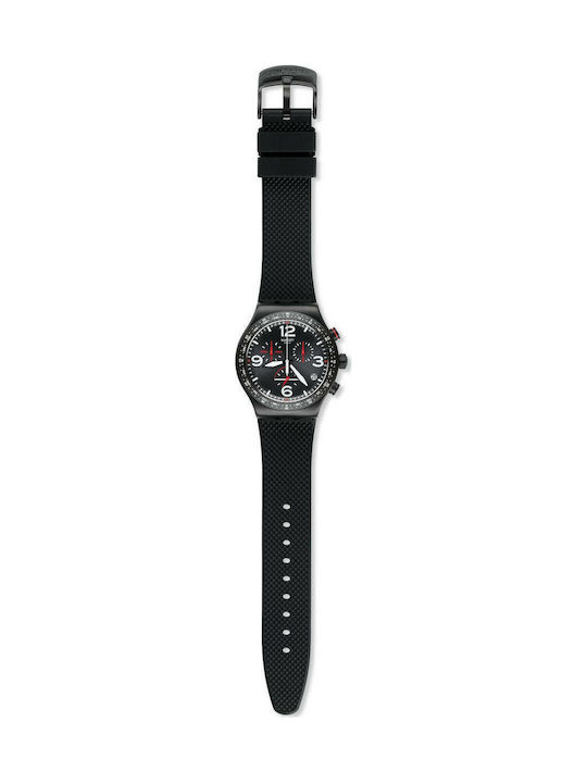 Swatch Black Is Back Gummi-Armband Schwarz 21mm