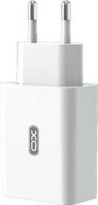 XO Charger Without Cable with USB-A Port Quick Charge 3.0 White (L36)