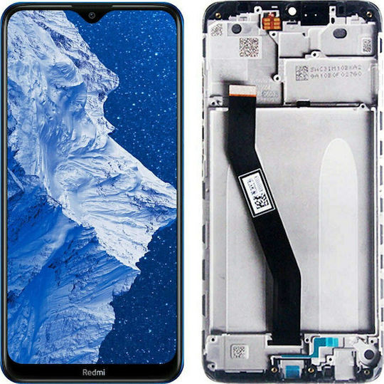 Οθόνη mit Touch-Mechanismus und Rahmen für Redmi 8/8A (Schwarz)