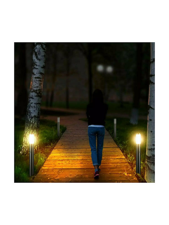 V-TAC Outdoor Floor Lamp Small Post IP44 for E27 Silver