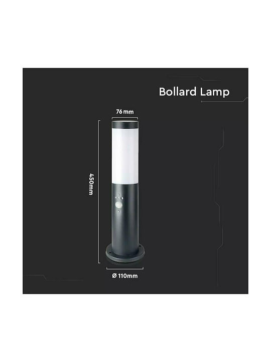 V-TAC Outdoor Floor Lamp Small Post IP44 for E27 Socket Black
