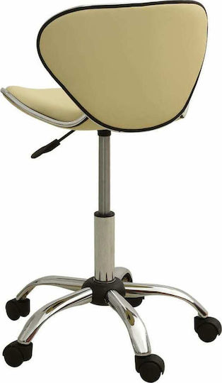 vidaXL Räder Hocker 69,5 cm mit Rückenlehne Weiß