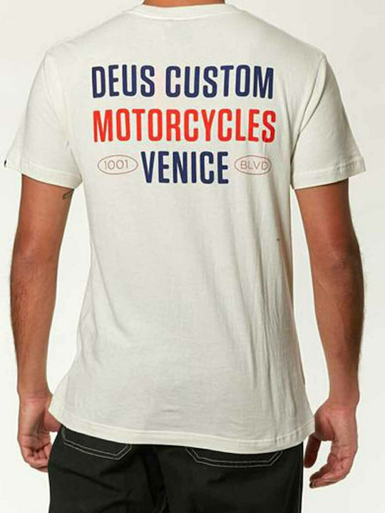 Deus Ex Machina Panorama Tricou Alb