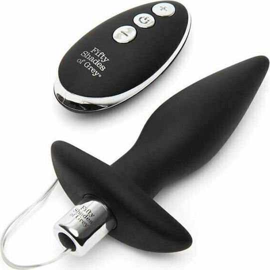 Fifty Shades of Grey Relentless Vibrations Butt Plug Anal Plug mit kabelloser Funktion und Vibration Black 13cm