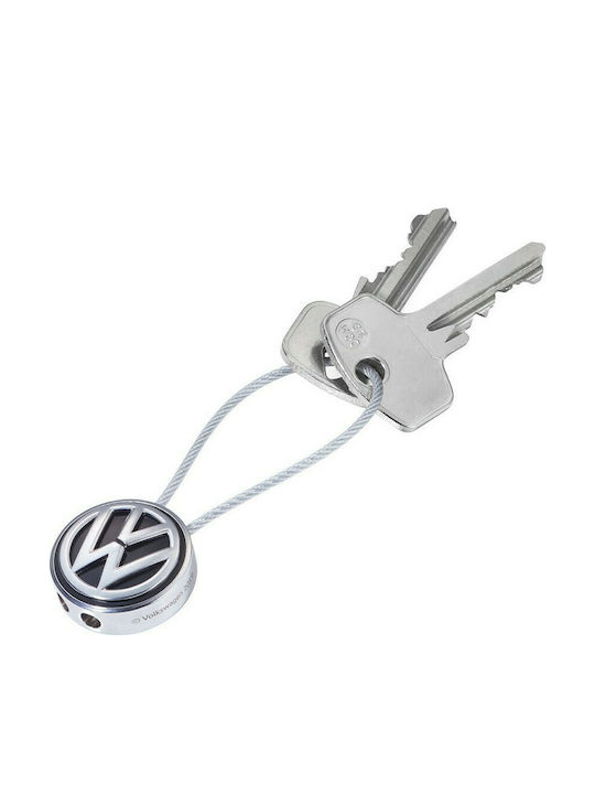 Troika Keychain Volkswagen Metallic Silver Troika Keychain Volkswagen Metallic Silver