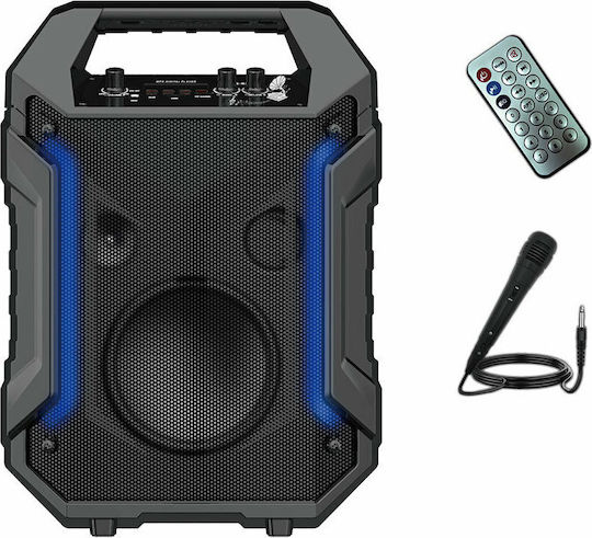 Moveteck Karaoke Speaker with Wired Microphone and Lighting Effects TF4168 22163 Black