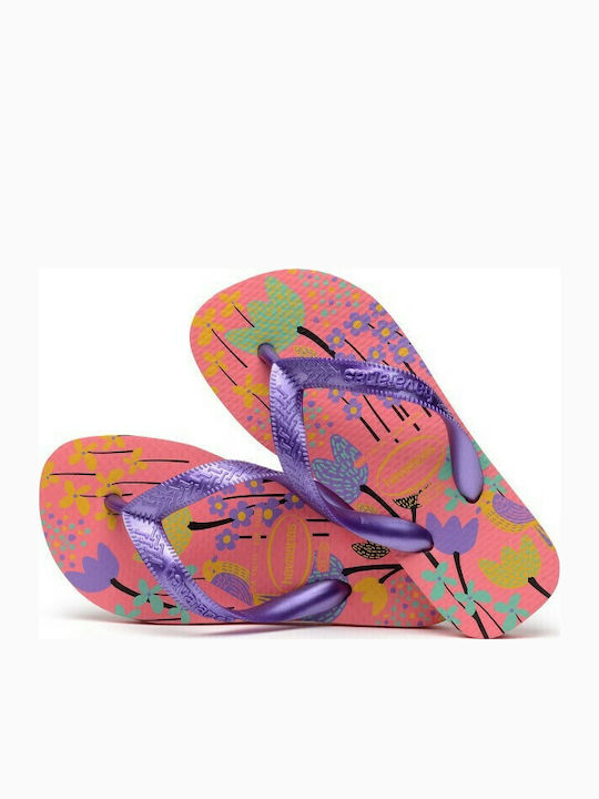 Șlapi pentru copii Flip Flops Violet Flores