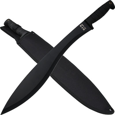 MFH Typhoon Machete Black with Blade made of Stainless Steel in Sheath