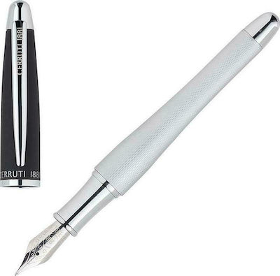 Cerruti Oat Writing Pen Silver with Black Ink