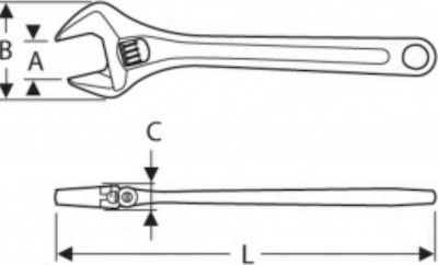 Expert Tools Französischer Schraubenschlüssel Länge 300mm