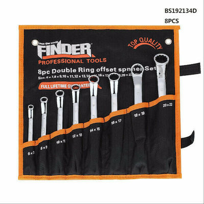 Finder Set 8 Double Polygon Wrench Bent