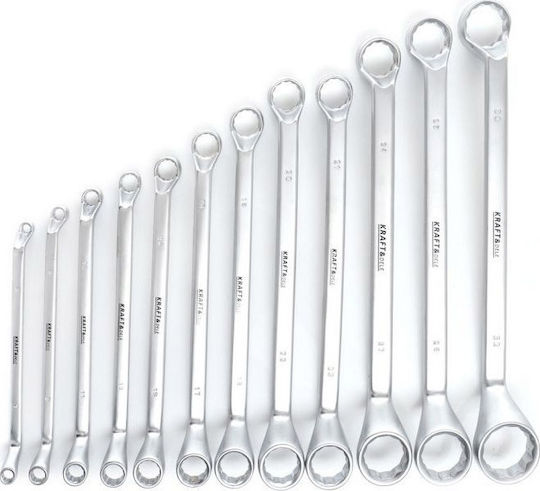 Kraft & Dele Set de 12 Duble Chei poligonale Curbe