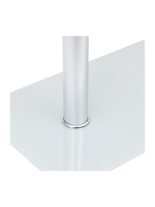 Rectangular Side Table Shape "U" Glass Transparent L45xW30xH58cm.