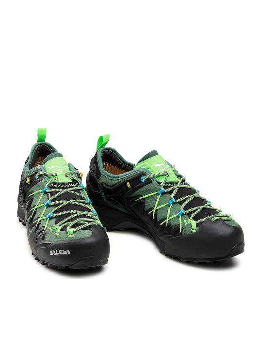 Salewa Wildfire Edge GTX Pantofi De Drumeție Pentru Bărbați Impermeabili Cu Membrană Gore-Tex Verzi