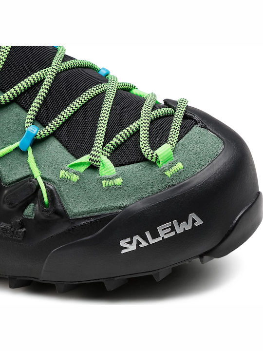 Salewa Wildfire Edge GTX Pantofi De Drumeție Pentru Bărbați Impermeabili Cu Membrană Gore-Tex Verzi