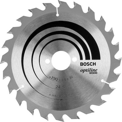 Bosch 2608641185 Cutting Disc Wood 190mm with 24 Teeth 1pcs