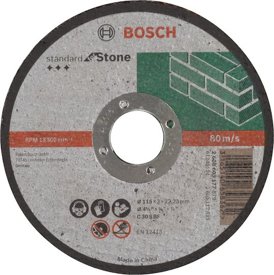 Bosch Cutting Disc for Stone Cutting Disc Construction Materials Hole Diameter 115mm 1pcs