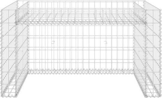 vidaXL Lawn Mower Shelter with Flower Bed Position 110x80x60 Mower Shed 145655