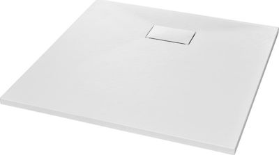 vidaXL Square Acrylic Shower White 80x80x2.6cm