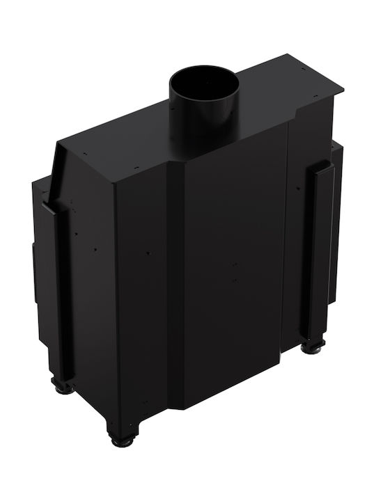 Kratki Simple S L BS Șemineu cu inserție Caseta Lemn 7kW Colțul stâng cu o ușă care se deschide