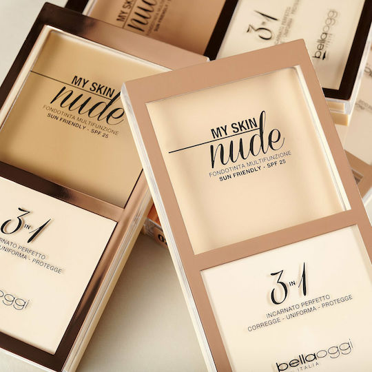 Bellaoggi 3 in 1 My Skin Nude Пудра 4 Бамбук SPF25 10гр