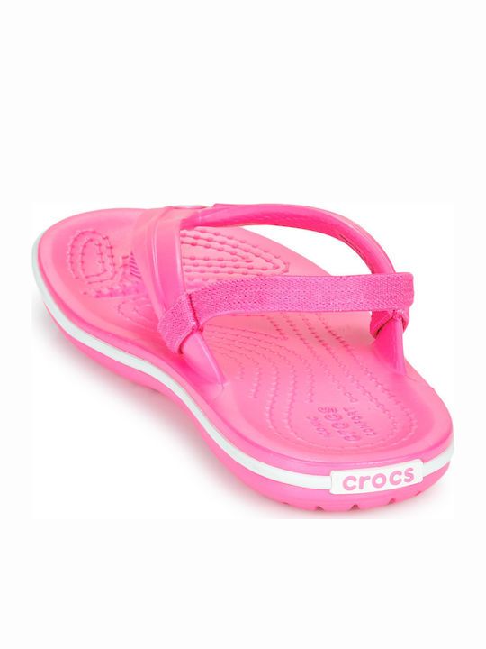 Детски джапанки тип флип-флоп Розов Crocband Strap Flip K