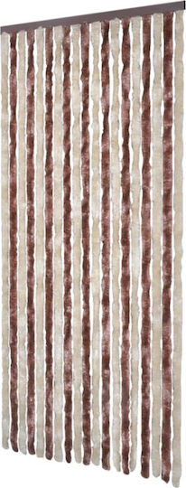 vidaXL Türvorhang Beige-Light Brown 90x200cm 315121