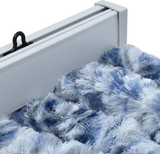 vidaXL Къртина за вратата Blue-White 90x200см 315127