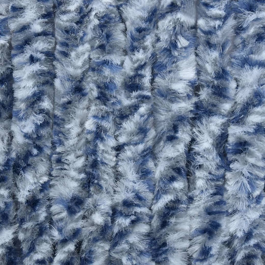 vidaXL Къртина за вратата Blue-White 90x200см 315127