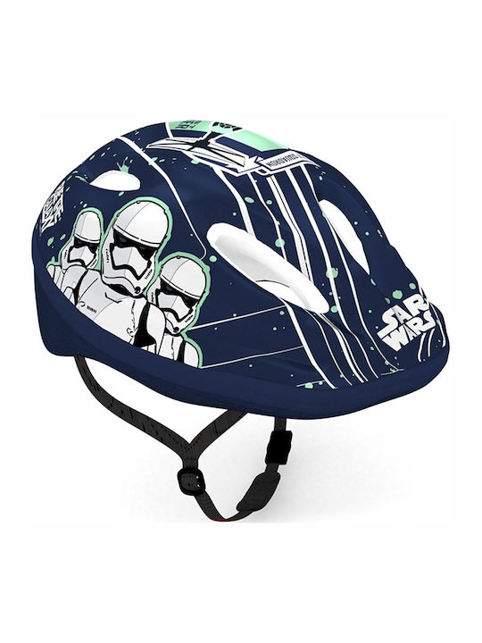 Seven Star Wars Storm Trooper Kinderfahrrad- / Rollerhelm für Stadt Blau