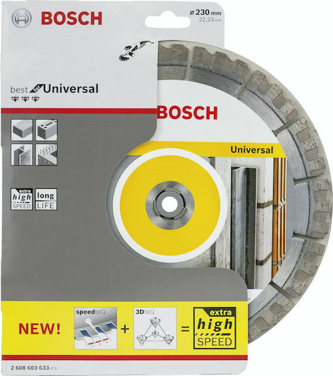 Bosch Diamond Cutting Disc Best for Universal 230mm Cutting Disc Construction Materials Hole Diameter 230mm 1pcs