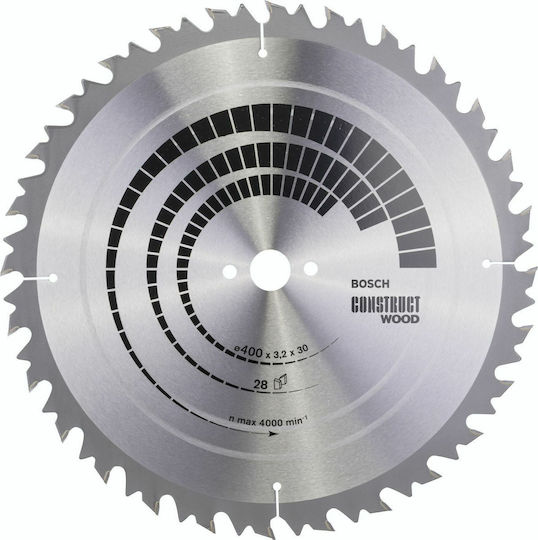 Bosch Kreissägeblatt Construct Wood für Tischkreissägen 400x30mm Schneidscheibe Holz 400mm 2608640703