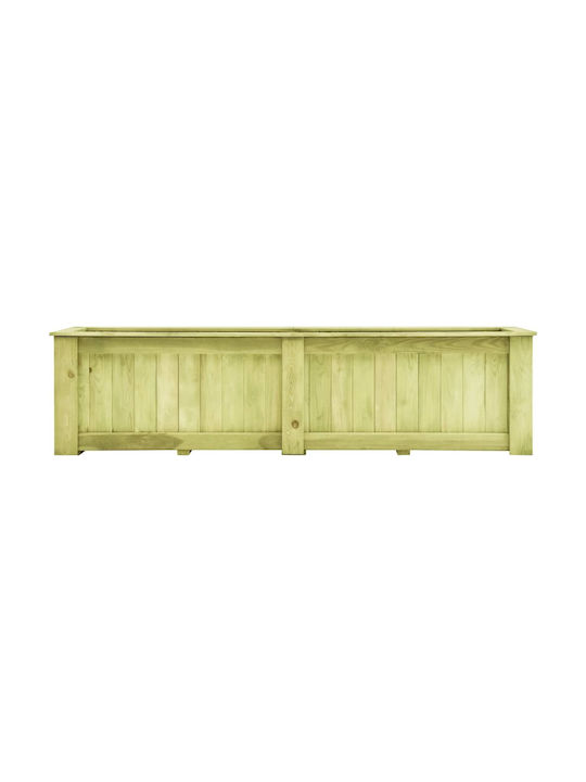 vidaXL Кутия за саксии Дърво Кафяв 196x50см.