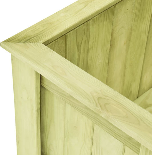 vidaXL Planter Box Wooden Brown 196x50cm.