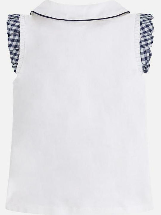 Mayoral Kids Polo Sleeveless White