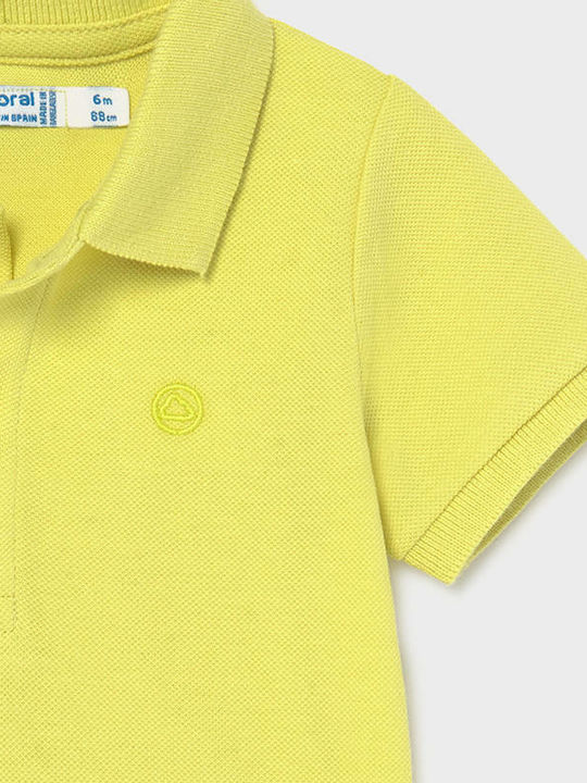 Mayoral Kids Polo Short Sleeve Yellow