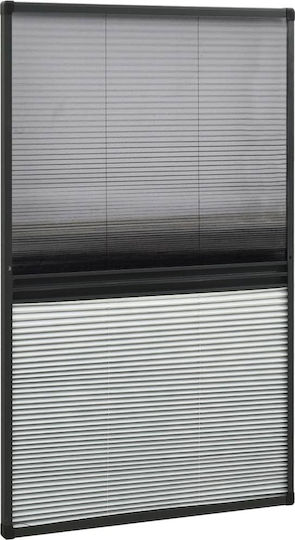 vidaXL Мрежа За Прозорец Плисе 160x80см vidaXL Мрежа За Прозорец Плисе 160x80см