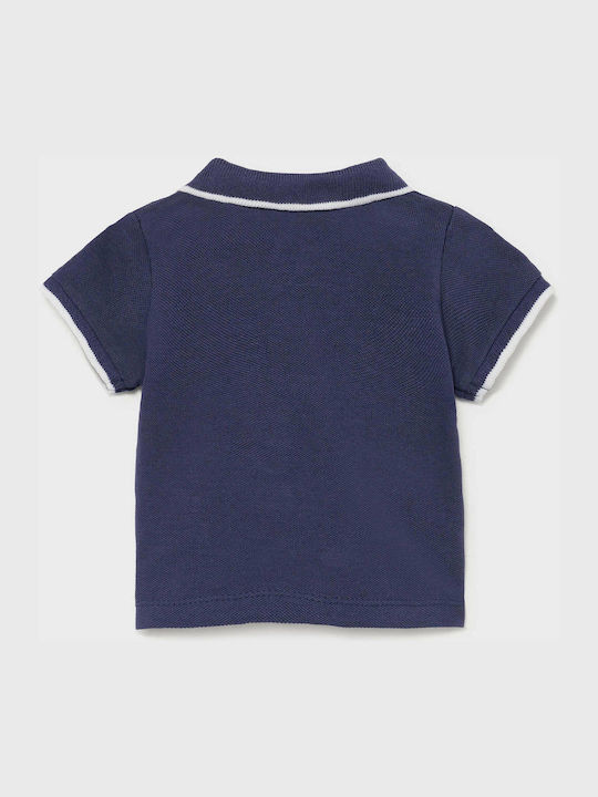 Mayoral Kids Polo Short Sleeve Navy Blue