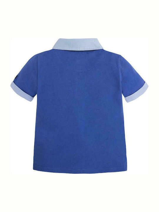 Mayoral Kids Polo Short Sleeve Blue